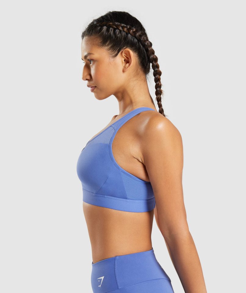 Staniki Sportowe Gymshark Open Back Damskie Niebieskie | PL 973VNU